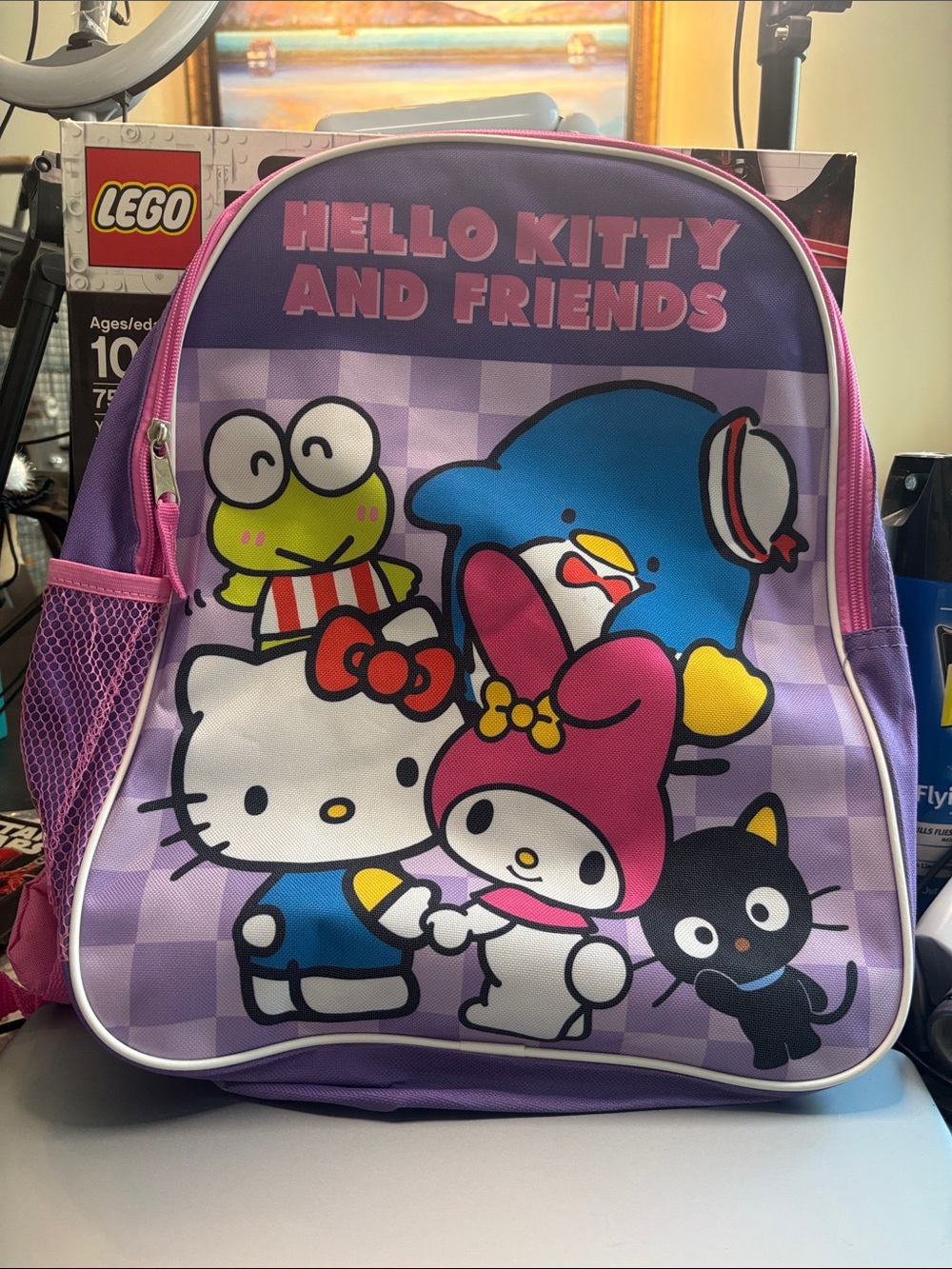 Sanrio Purple Hello Kitty & Friends Character Backpack